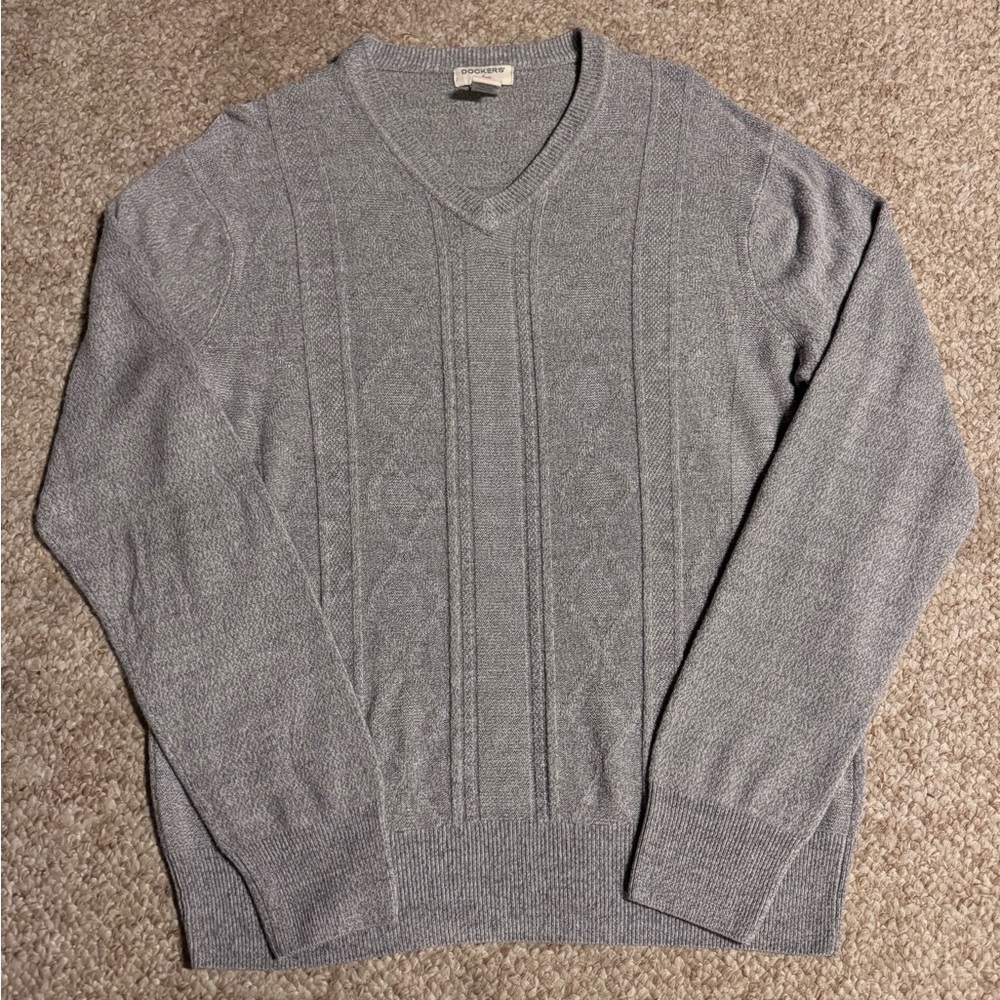 LOT of 3 Dockers V-neck sweaters men’s medium - Picture 10 of 11
